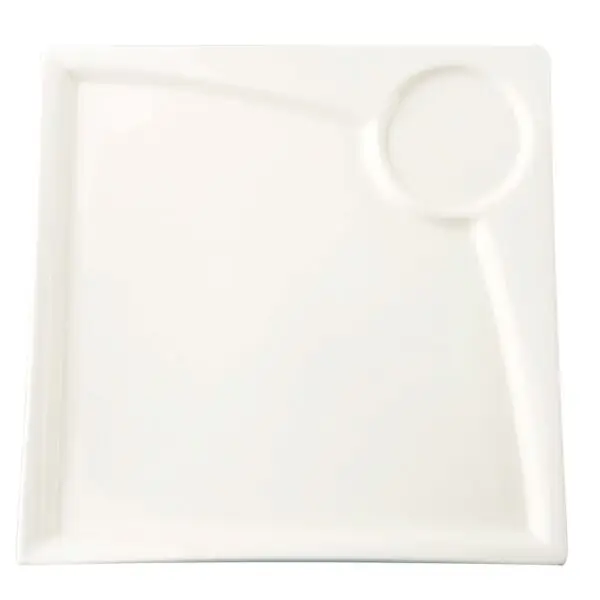 Bord fancy ivory 20 x 20 cm offwhite Dagaanbieding
