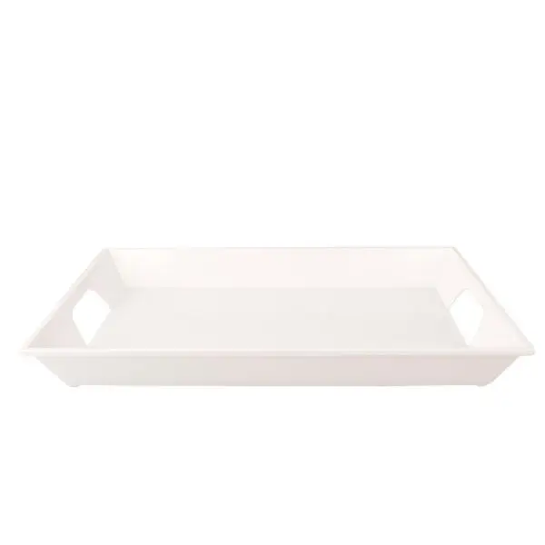 Goedkoop Dienblad neutraal 41 x 30 cm stapelbaar wit