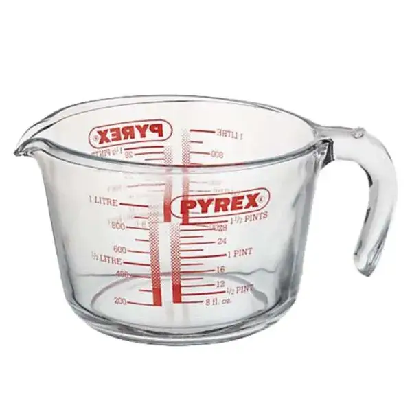 Maatbeker m/greep pyrex 1 l Express Levering