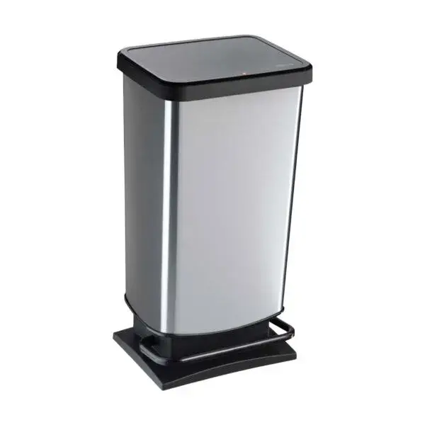 Pedaalemmer paso 35 x 30 x 68 cm - 40 l zilver Hete Deal