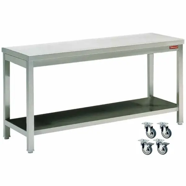 Diamond RVS Kasttafel TL1681R 1600x800x900 mm roestvrij staal horeca werktafel Speciale Aanbieding