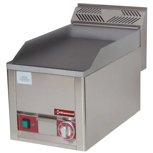 Favoriet Diamond Elektrische Vlakke Bakplaat ES6/PLT-N-2EME 330x600x290 mm 3 kW 230V Horeca