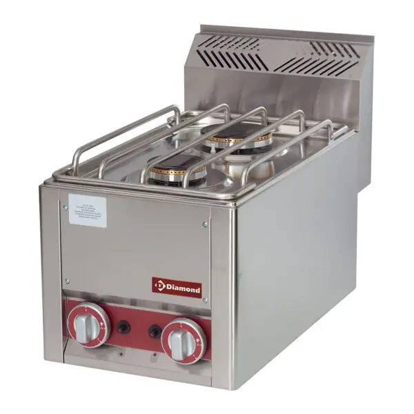 Koop Vandaag Diamond Gasfornuis 2 branders GS6/2FT-N-LIQ 330x600x290 mm 5675 kcal/h
