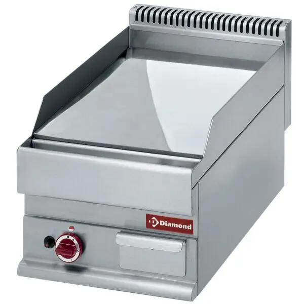 Diamond gas braadplaat vlak 400x650mm verchroomd hard 50 µm 4900 kcal/h Meest Verkocht