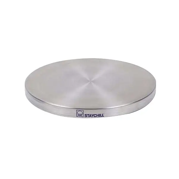 Staychill Aluminium Koelplaat rond 30 cm 3,5 cm hoog zilver Nieuw