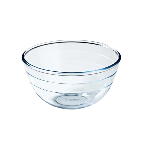 Favoriet O.cuisine schaal Neutraal 17 cm 1 liter borosilicaatglas hittebestendig transparant