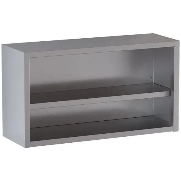 Diamond open muurkast PA120-SM1 1200x400x650 mm roestvrij staal AISI 430 met verstelbare tussenlegplank Rechtstreeks Van De Fabrikant