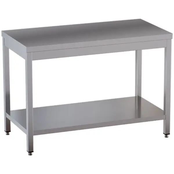 Diamond Werktafel TL1571-ST3 RVS AISI 304 1500x700x850/880 mm met onderblad en verstelbare vijzels Beperkt Aanbod