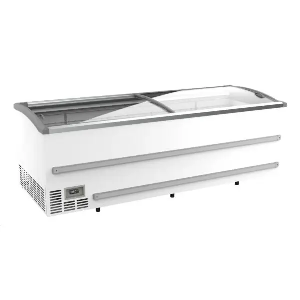 Combisteel supermarkt vrieskist wit 2508 x 952 x 894 mm 1216 liter handmatige ontdooiing Betrouwbaar