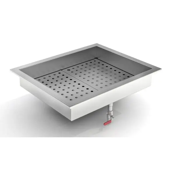 Hete Deal Crushed ice bak 2/1 gn inbouw rvs aisi 304