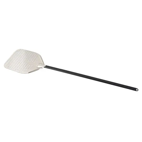 Aanbieding Rvs pizzaschep rechthoekig 30-152 geperforeerd