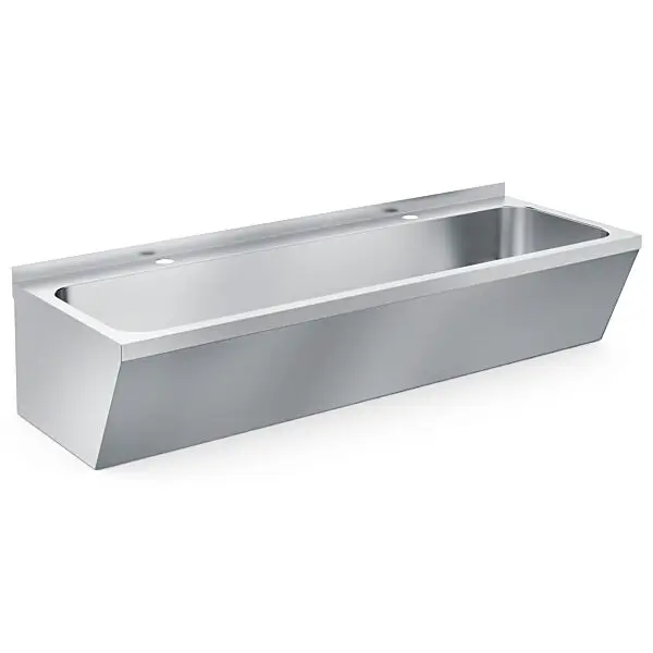 Rvs wasbak dubbel 1200x425x165mm Gratis Retour