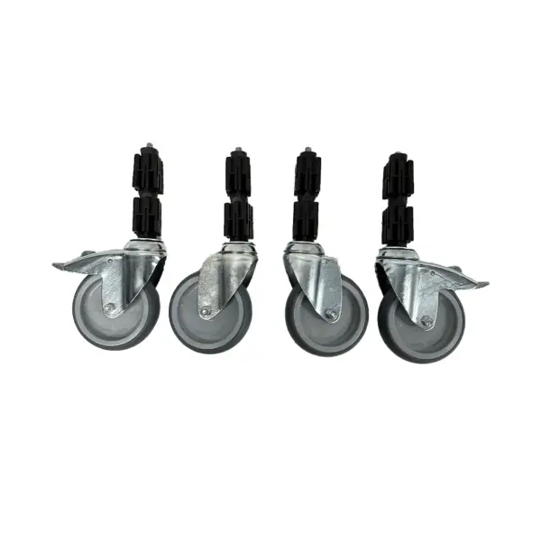Weekendaanbieding Combisteel wielenset voor tafel 4 stuks hoogte 150 mm