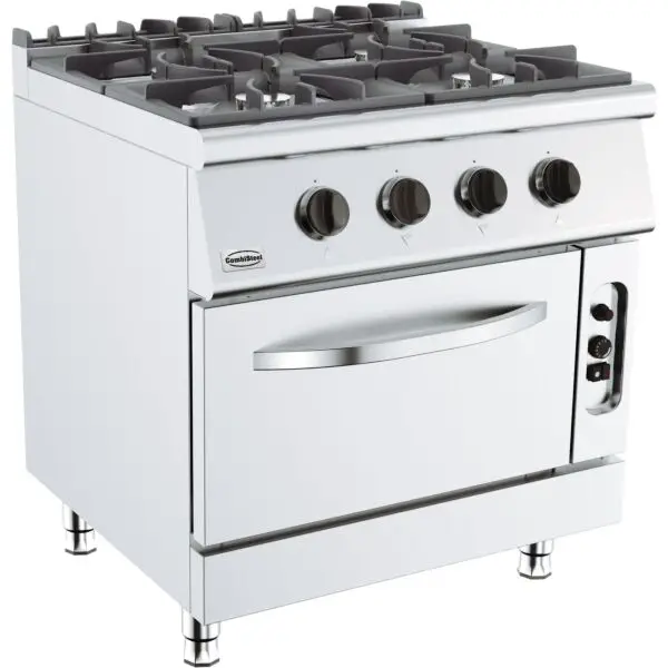 Gereduceerde Prijs Base 700 gasfornuis 4 br. met gasoven