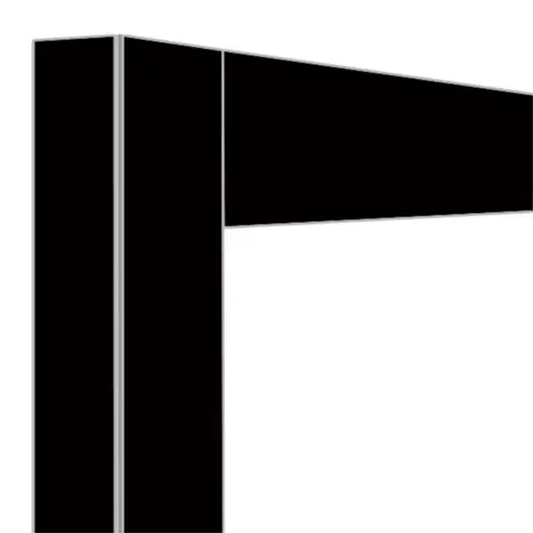 Deco vitrine 216lt. zwart mat Must-Have