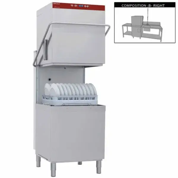 Dagaanbieding Vaatwasser met kap compleet, samengesteld uit :
