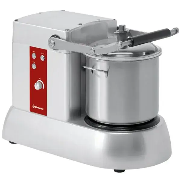 Cutter in r.v.s., 15 liter, tafelmodel, met snelheidsregelaar Favoriet