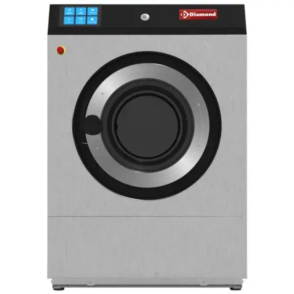 Wasmachine met vloerbevestiging"r.v.s." 14 kgmet touch screen Bestel Nu