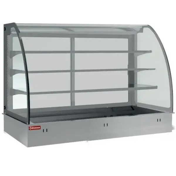 Topelement en gesloten uitstalvitrine 3 niveau's, gekoeld, geventileerd, 5x gn 1/1 (zonder waterdicht eenheid) Merkproduct