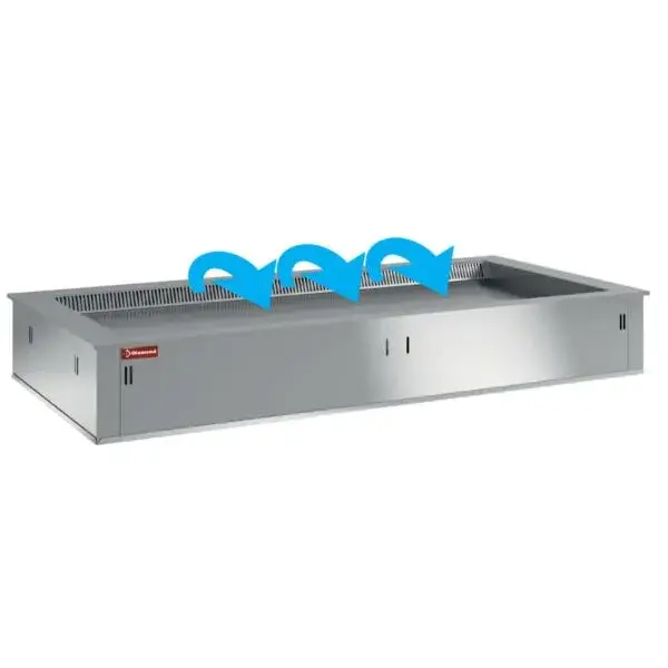 Hoge Kwaliteit Gekoeld topelement, geventileerd, 3x gn 1/1 (zonder waterdicht eenheid)