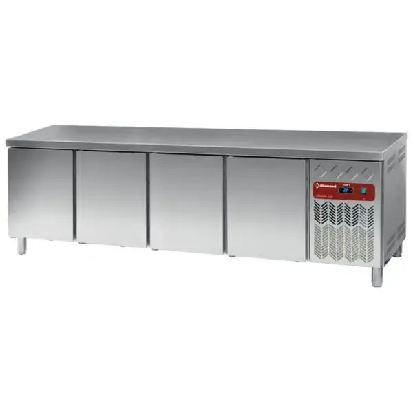 Gekoelde werktafel, geventileerd, 4 deuren en 600x400 (760 l) Flitsaanbieding