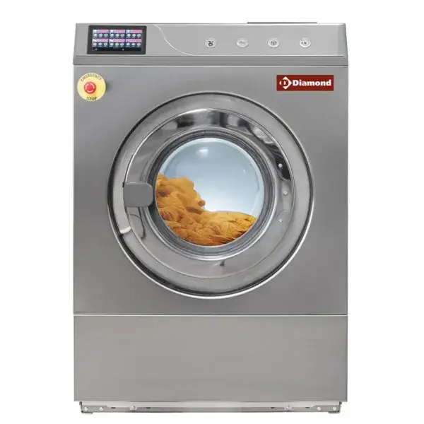 Wasmachine met super centrifuge 23 kg in rvs Merkproduct
