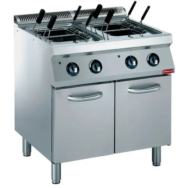 Elektrische pastakoker2x 24,5 liter, op kast (zonder manden) Must-Have
