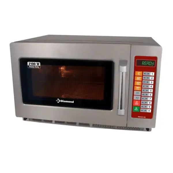 Weekendaanbieding Microgolfoven in r.v.s, (gn 2/3),2100 w. (34 lt), digitaal
