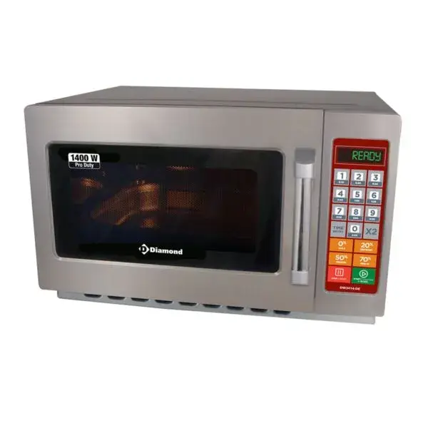 Microgolfoven in r.v.s., (gn 2/3), 1400 w. (34 lt), digitaal Seizoensaanbieding