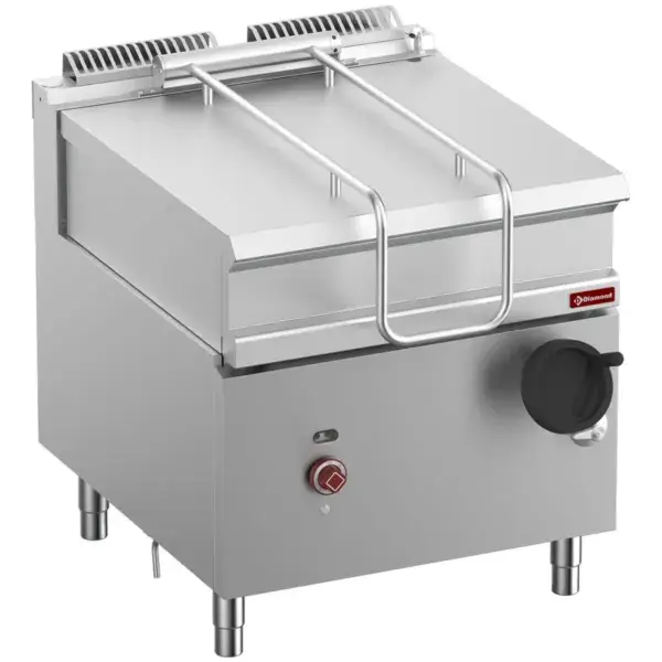 Elektrische kantelbare braadpan, r.v.s. kuip 80liter op meubel Lage Kosten