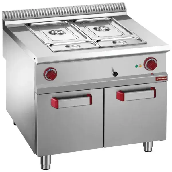 Elektrische bain-marie 8 gn 1/3 h.150 mm, open kast Favoriet