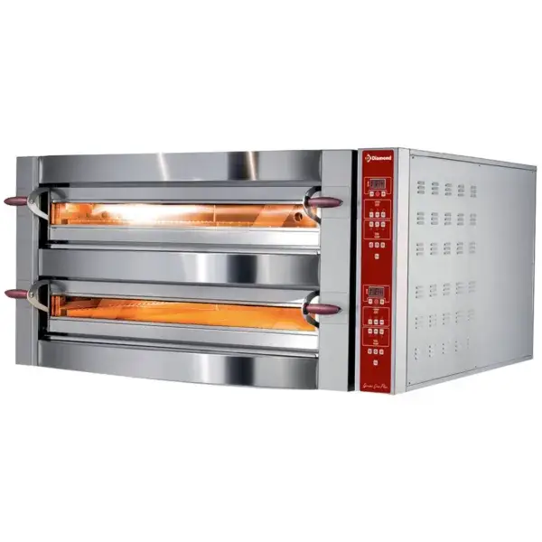 Gratis Retour Elektrische oven, 2 kamers, 2x 9 pizza's ø 350 mm