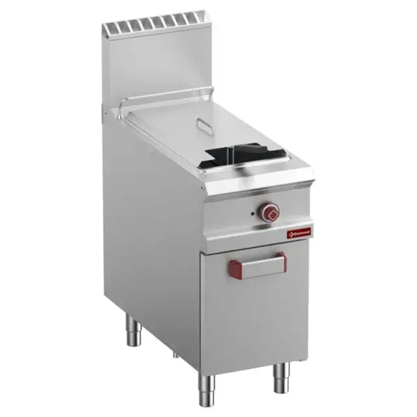 Exclusieve Aanbieding Gasfriteuse 1 kuip van "y" 21 liter (21 kw) op gesloten kast