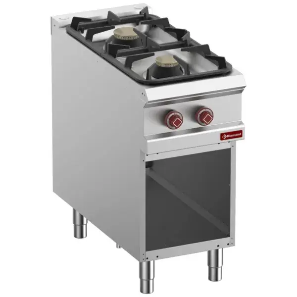 Must-Have Gasfornuis met 2 branders, open kast