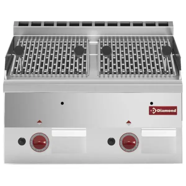 Lavasteengril op gas met braadrooster in gietijzer -top- Must-Have