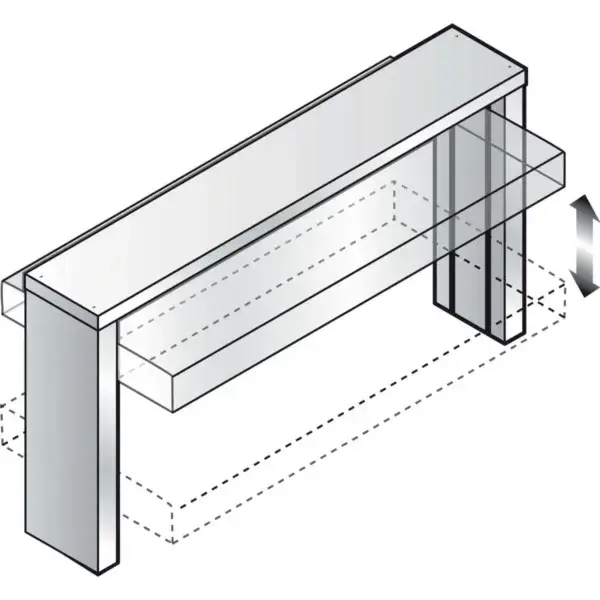 Korting Diamond Bovenbouw met koepel automatische verhoging 1450x625x560 mm 230V Self Drop In ARMONIA