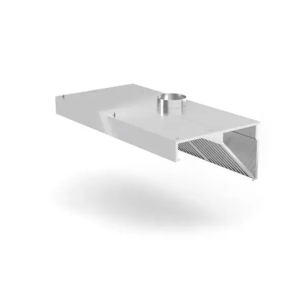 Koop Online Hendi wandafzuigkap Profi Line schuin model 1000x700x450 mm rvs met LED-verlichting