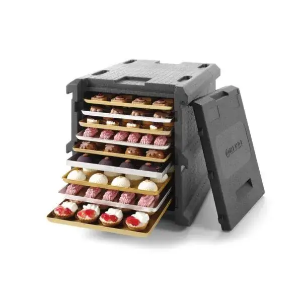 Tijdelijk Beschikbaar Thermobox 9x 600x400mm, hendi, profi line, 128l, 540x700x(h)640mm