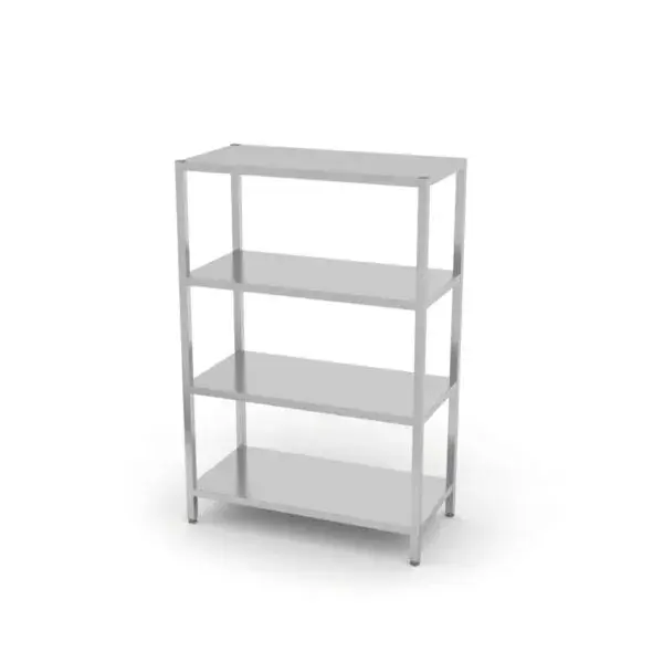 Hoge Kwaliteit Opbergrek met 4 volledige planken – geschroefd, hendi, kitchen line, 1000x400x(h)1800mm