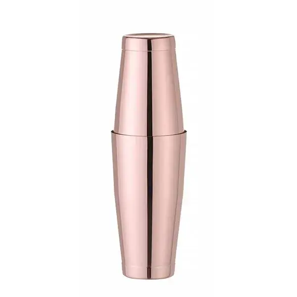 Hendi Tin-on-Tin Boston shaker BarUp 0,8L koper met 2 verzwaarde stalen bekers ⌀90mm Speciale Aanbieding