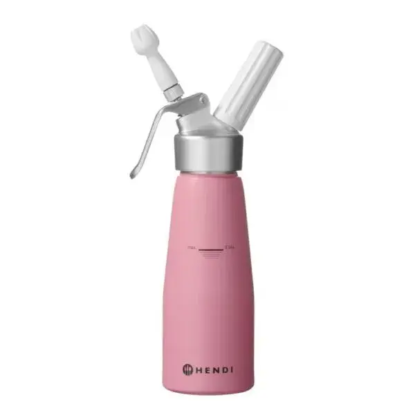Bestseller Slagroomapparaat, hendi, 0,5l, pastelroze, ⌀80x(h)260mm