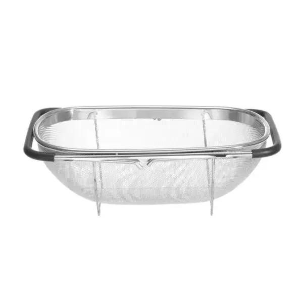 Betrouwbaar Hendi uitschuifbaar roestvrijstalen gootsteenvergiet 360x240x115mm met antislip handgrepen