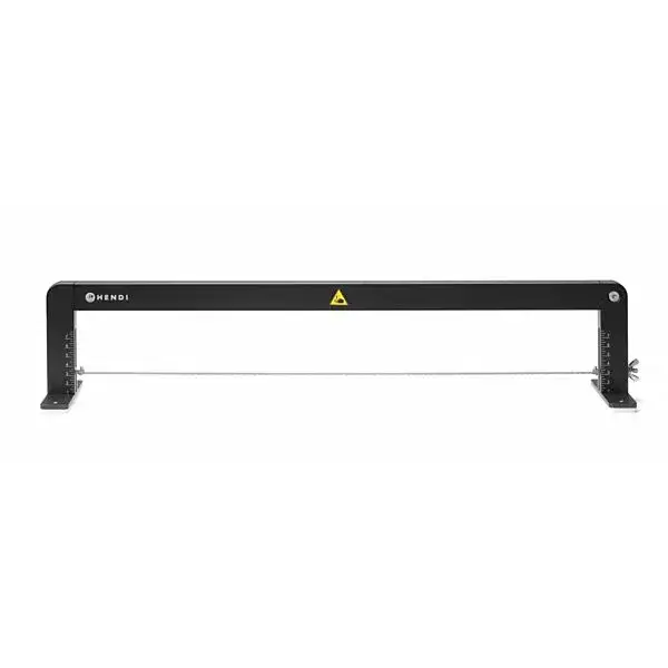 Hendi Taartzaag 620x120x130mm aluminium zwart met roestvaststalen mes voor professioneel gebruik Aanbieding