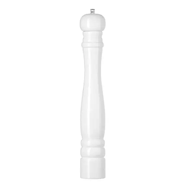 Nieuw HENDI Houten zoutmolen wit Ø65x415mm keramisch maalmechanisme
