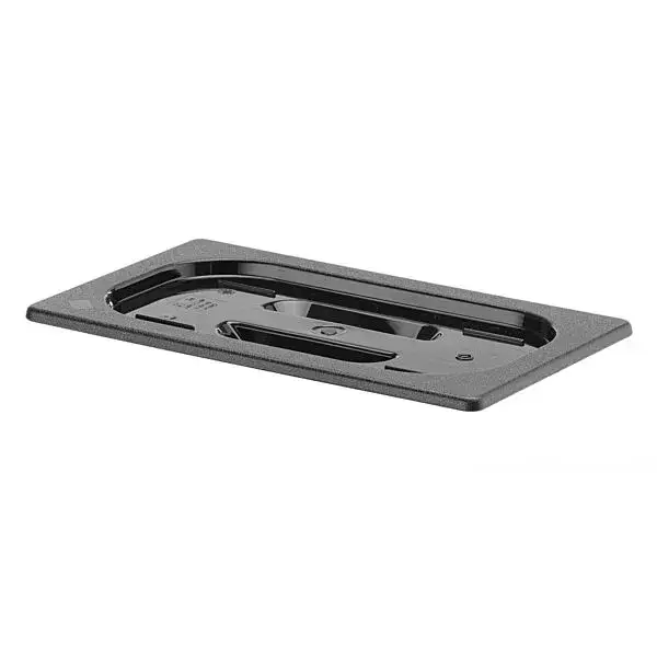 Lage Kosten Deksel voor gn containers zwart polycarbonaat, hendi, gn 1/4, zwart, 265x162mm