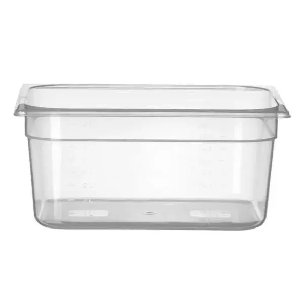 Container gn 1/2 polypropyleen, hendi, profi line, gn 1/2, 9,5l, transparant, 325x265x(h)150mm Populair