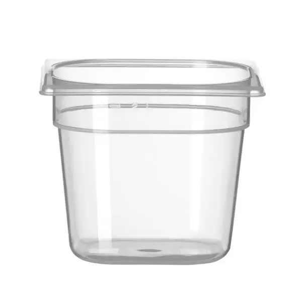 Container gn 1/6 polypropyleen, hendi, profi line, gn 1/6, 2,4l, transparant, 176x162x(h)150mm Speciale Aanbieding