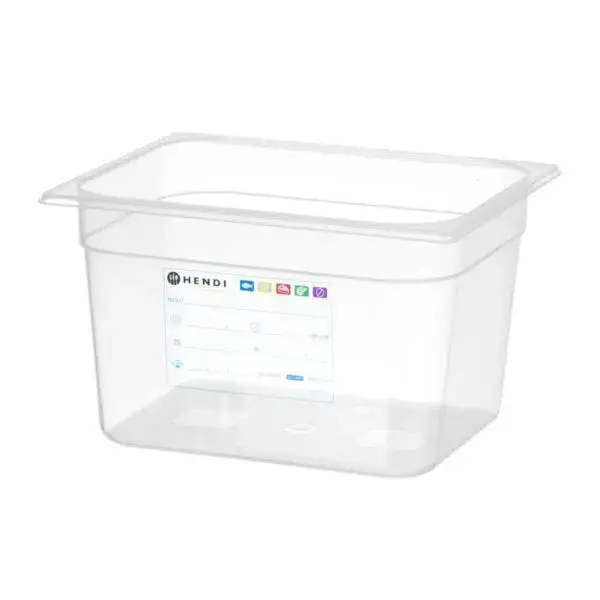 Gereduceerde Prijs Container gn 1/2, hendi, gn 1/2, 12,5l, transparant, 325x265x(h)200mm