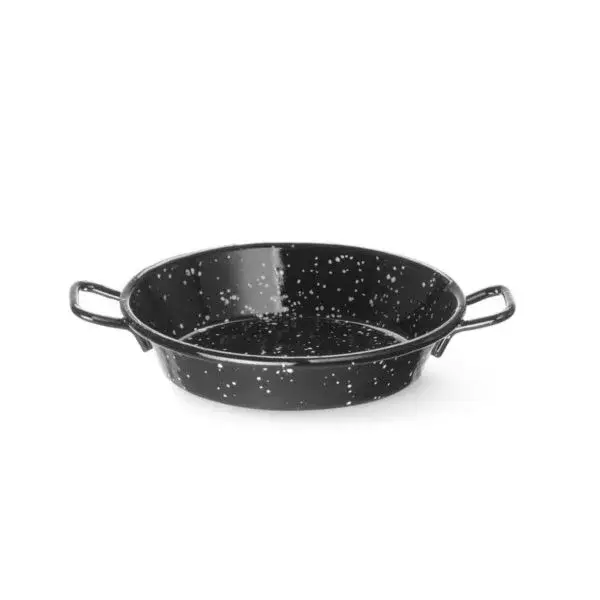 Hendi geëmailleerde paëllapan Ø100 mm staal met 2 grepen geschikt voor koken en serveren Koop Vandaag