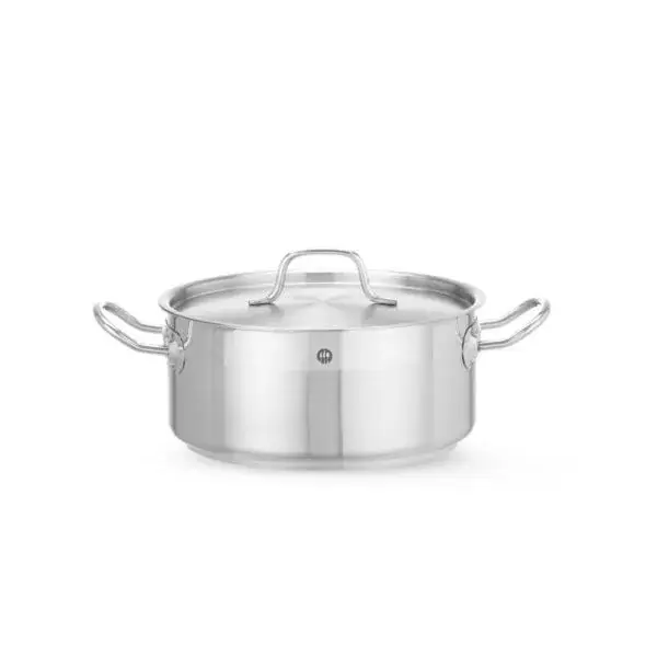 Actieprijs Kookpan laag - met deksel, hendi, profi line, 4,8l, ⌀240x(h)105mm